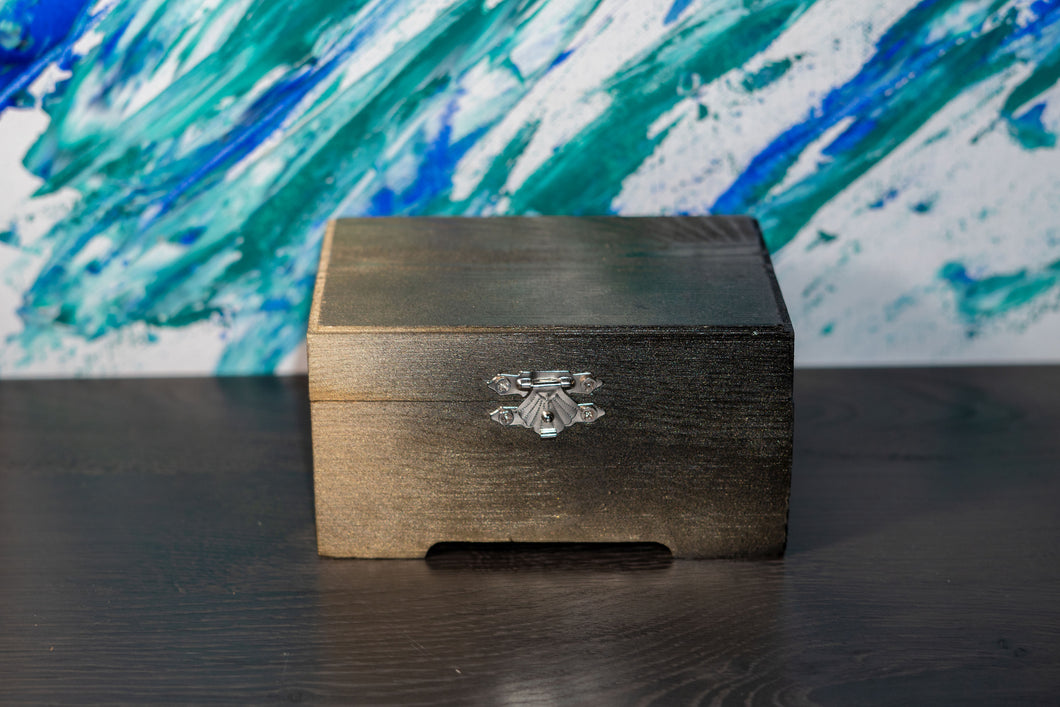 Gold painted chest